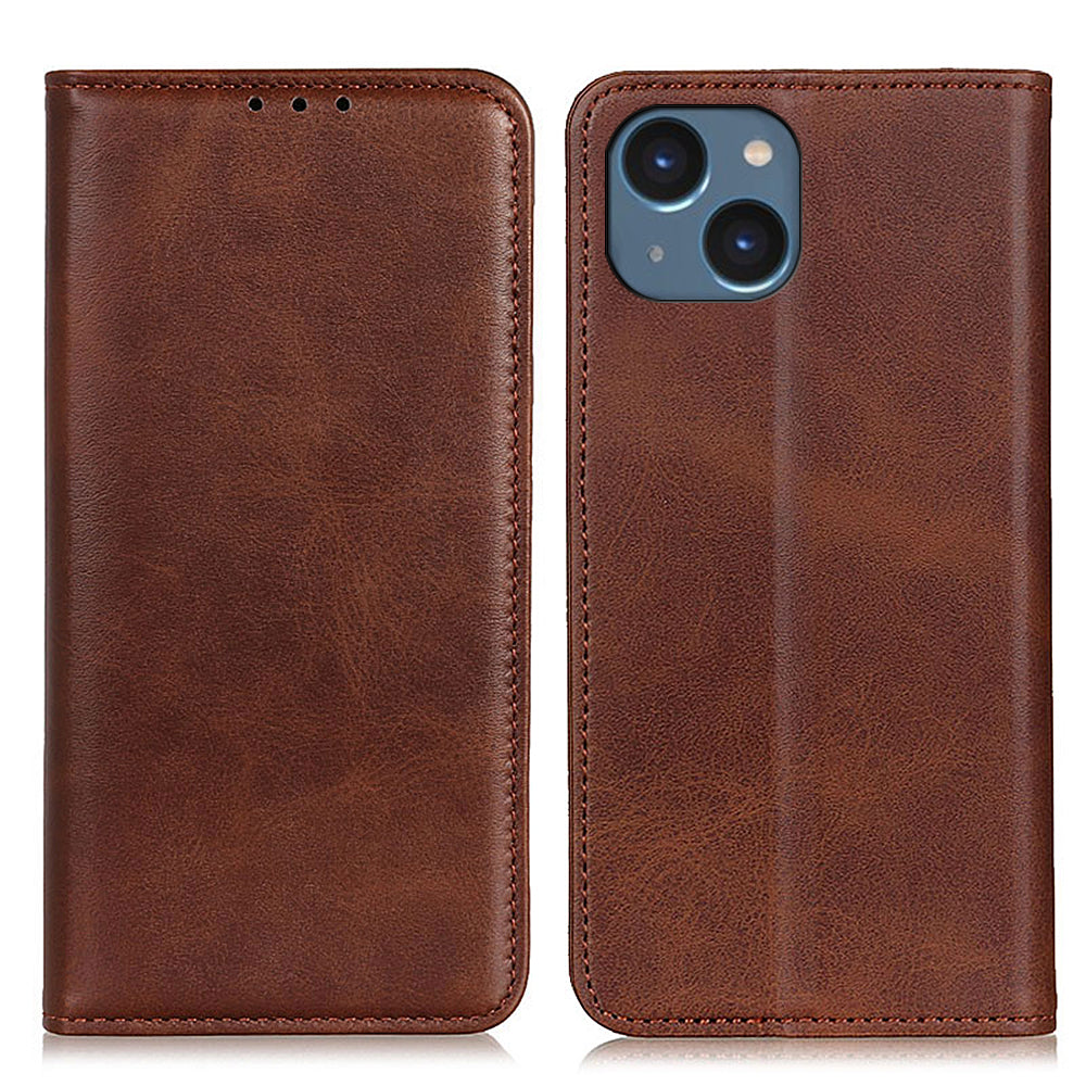 For iPhone 15 Plus Split Leather Wallet Case Anti-Scratch Full Protection Stand Cell Phone Cover For iPhone 15 Plus Split Leather Wallet Case Anti-Scratch Full Protection Stand Cell Phone Cover